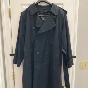 Burberry Men"s long double breasted trench coat